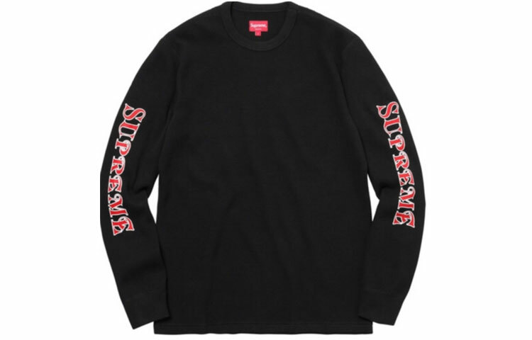 【代購】Supreme Sleeve Logo Waffle Thermal