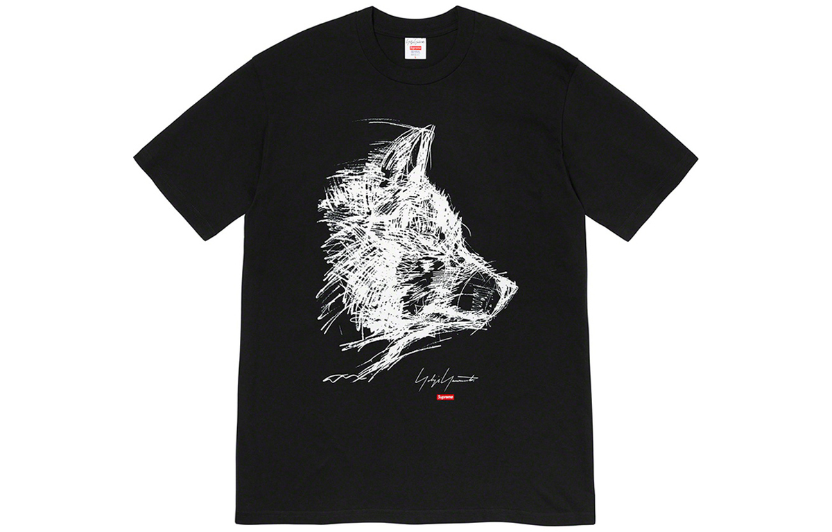 【代購】Supreme Yohji Yamamoto Scribble Wolf Tee