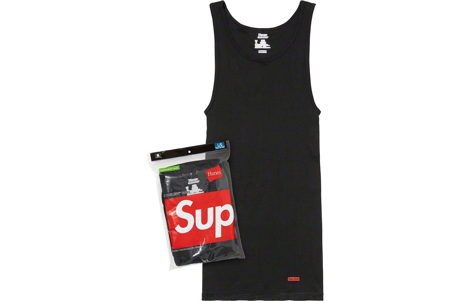 【代購】Supreme X Hanes Tank Tops 3 Pack