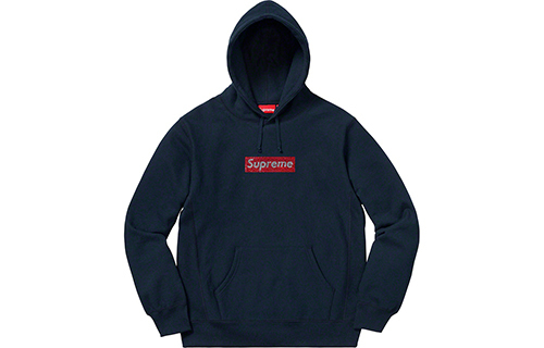 【代購】Supreme Swarovski Box Logo Hooded Sweatshirt