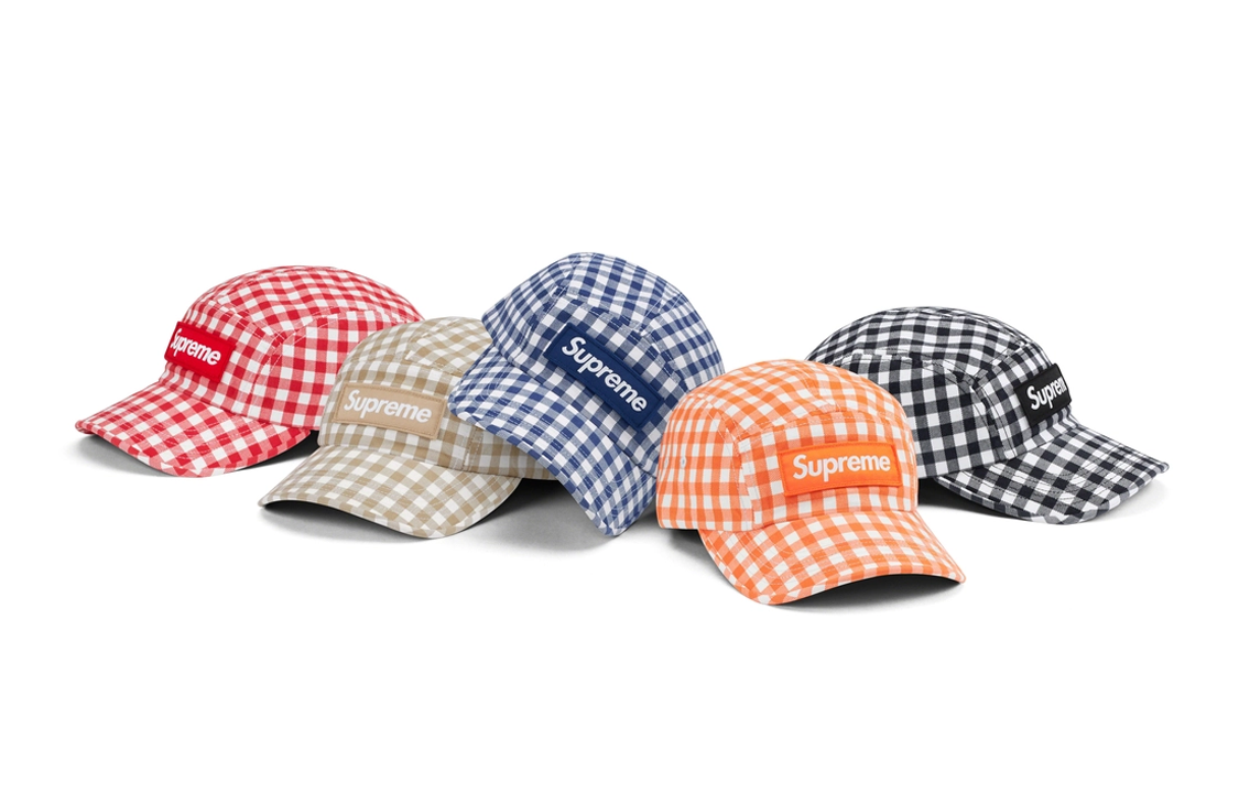 【代購】Supreme Gingham Camp Cap
