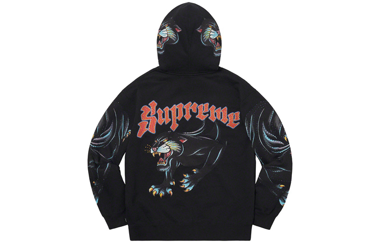 【代購】Supreme Panther Zip Up Hooded Sweatshirt