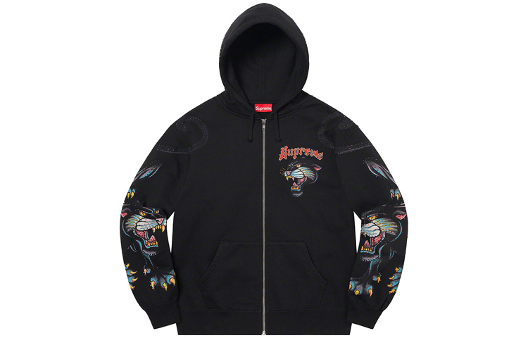 【代購】Supreme Panther Zip Up Hooded Sweatshirt