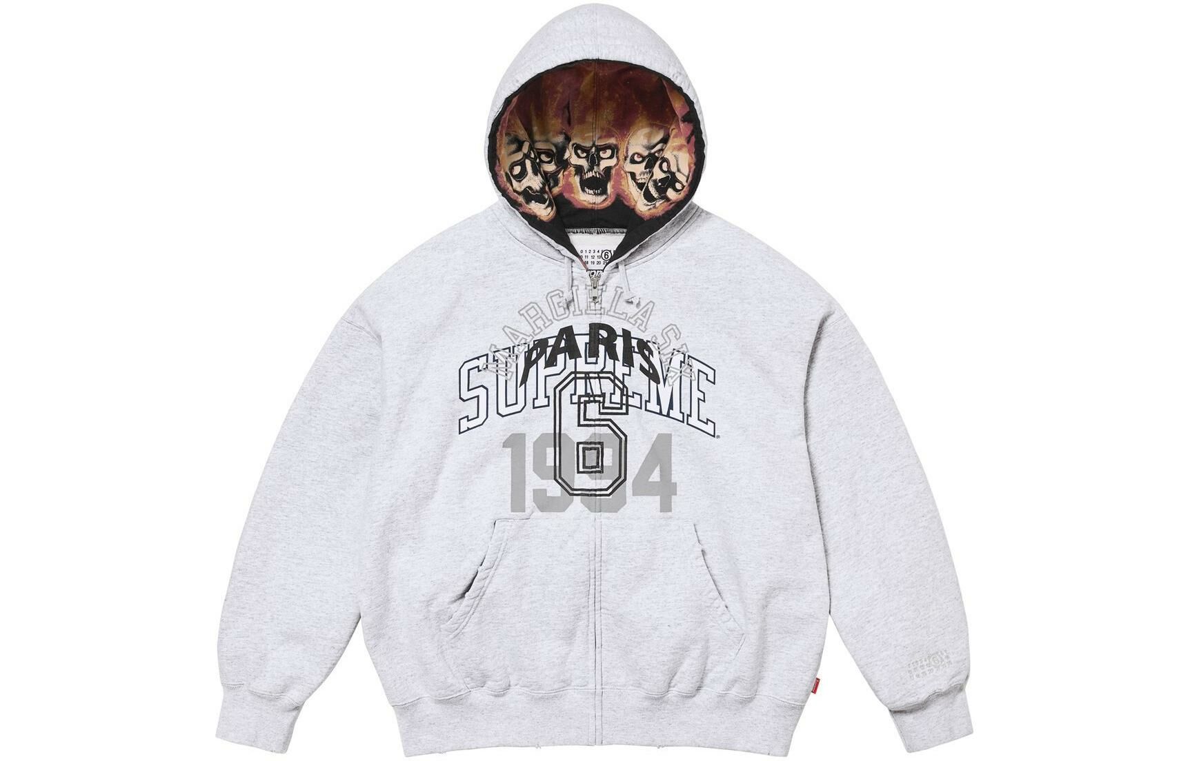 【代購】Supreme MM6 Maison Margiela Zip Up Hooded Sweatshirt
