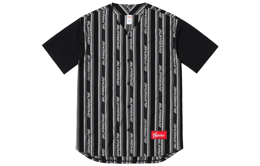 【代購】Supreme Jacquard Logo Baseball Jersey