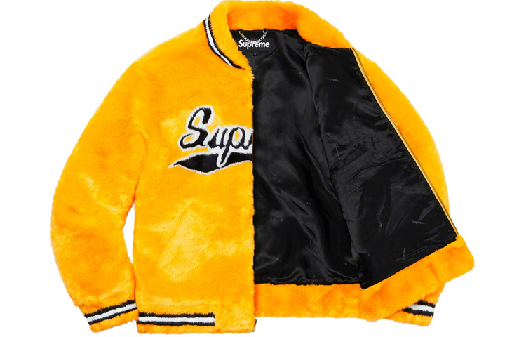 【代購】Supreme Faux Fur Varsity Jacket