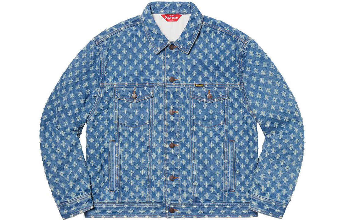 【代購】Supreme Hole Punch Denim Trucker Jacket