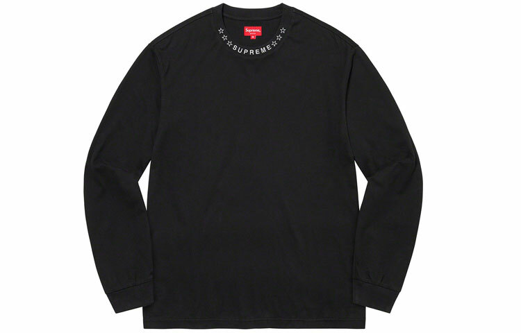 代購】Supreme Stars Collar L/S Top