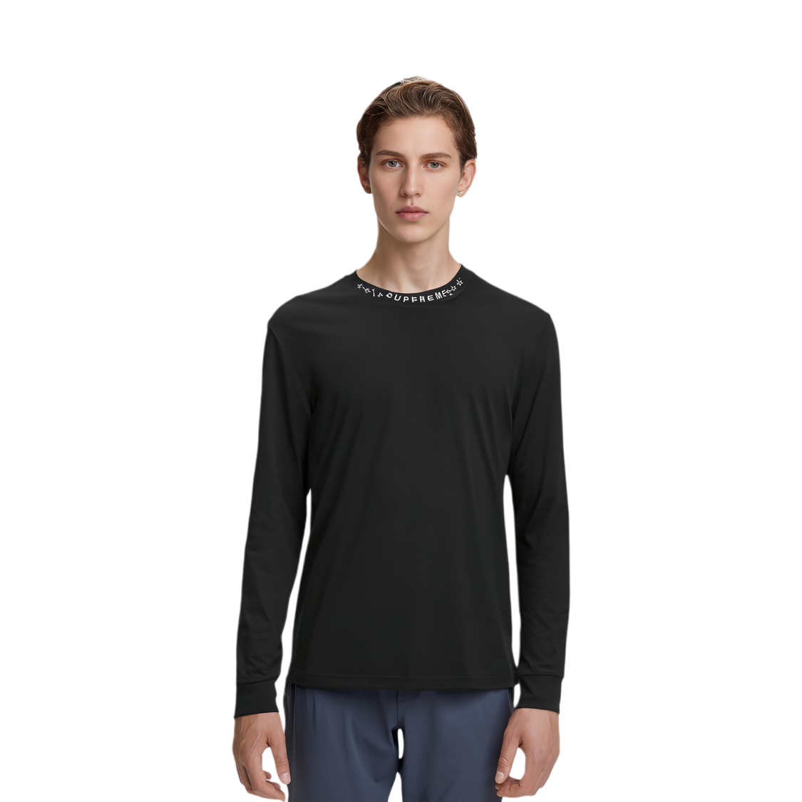 代購】Supreme Stars Collar L/S Top