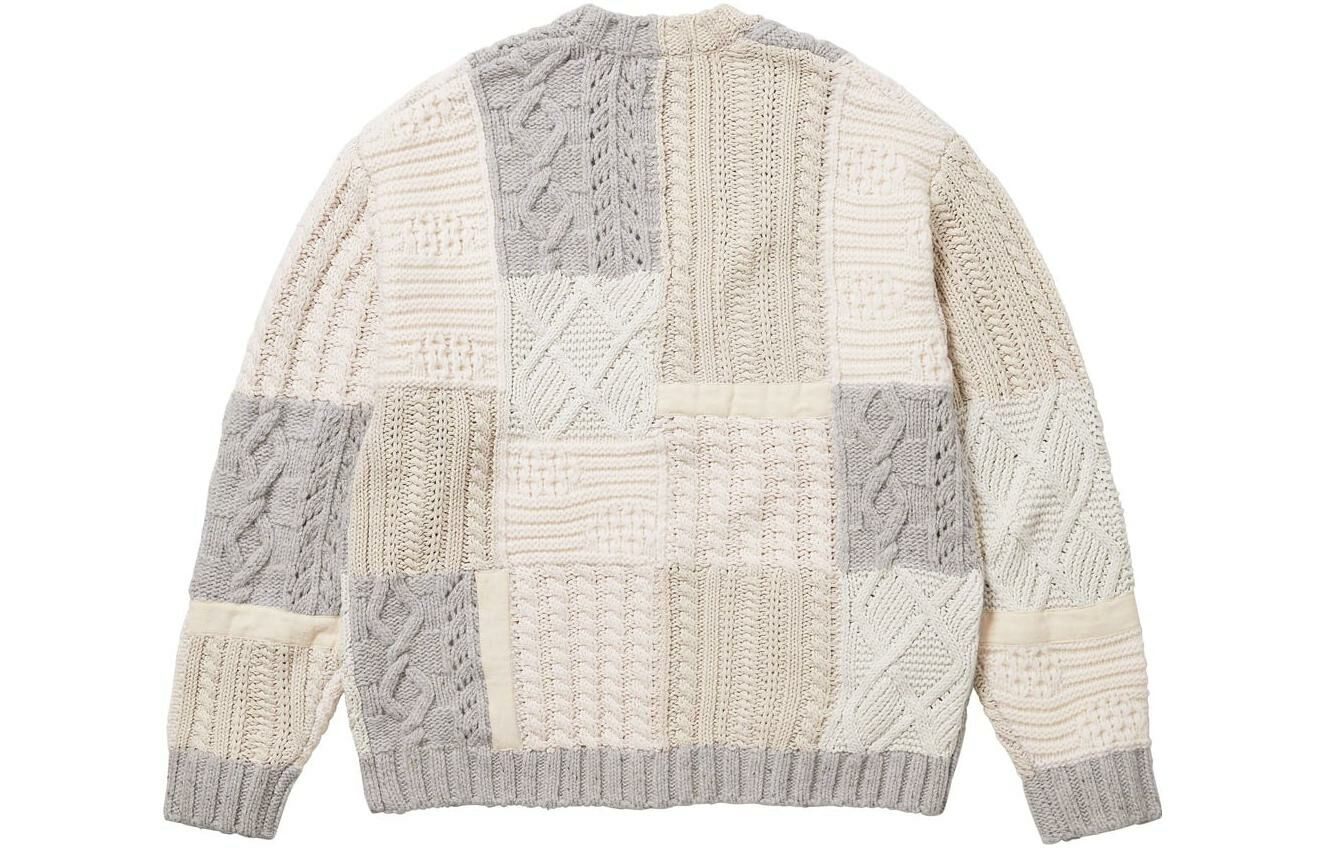【代購】Supreme Patchwork Cable Knit Cardigan