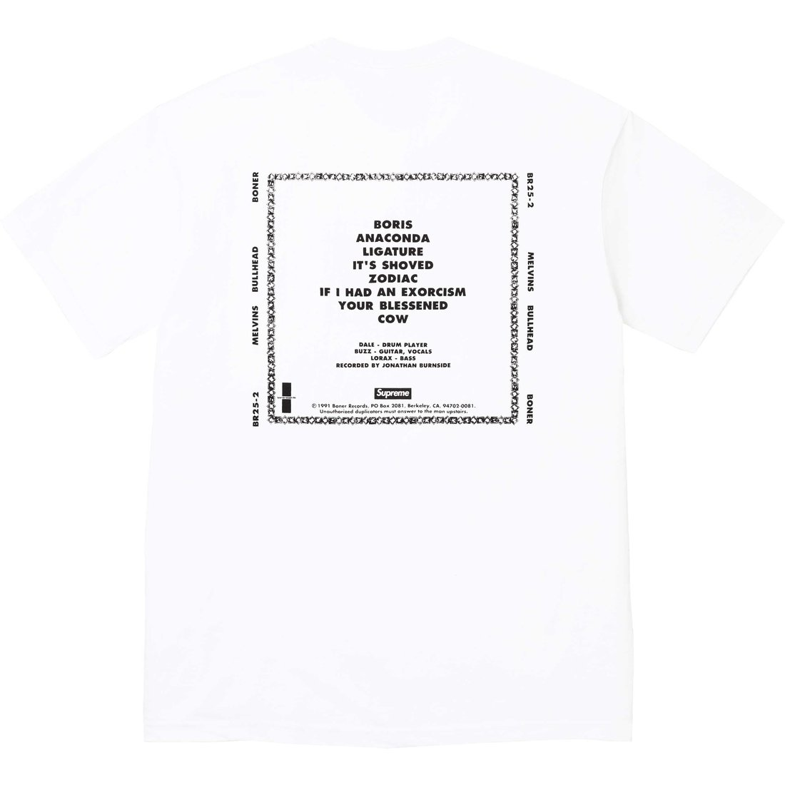 【代購】Supreme Melvins Bullhead Tee