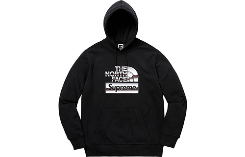 【代購】Supreme The North Face Metallic Logo Hooded Sweatshirt