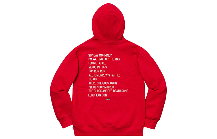 【代購】Supreme The Velvet Underground Hooded Sweatshirt