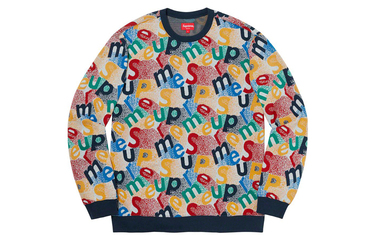 【代購】Supreme Scatter Text Crewneck