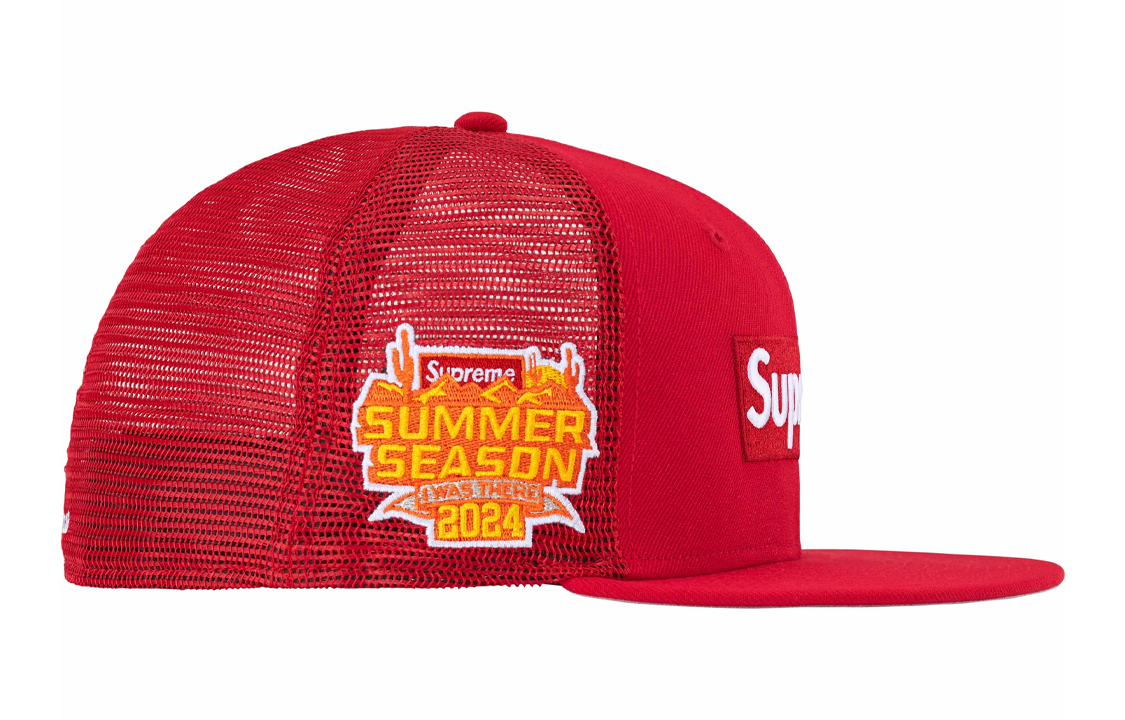 【代購】Supreme Box Logo Mesh Back New Era Cap SS24