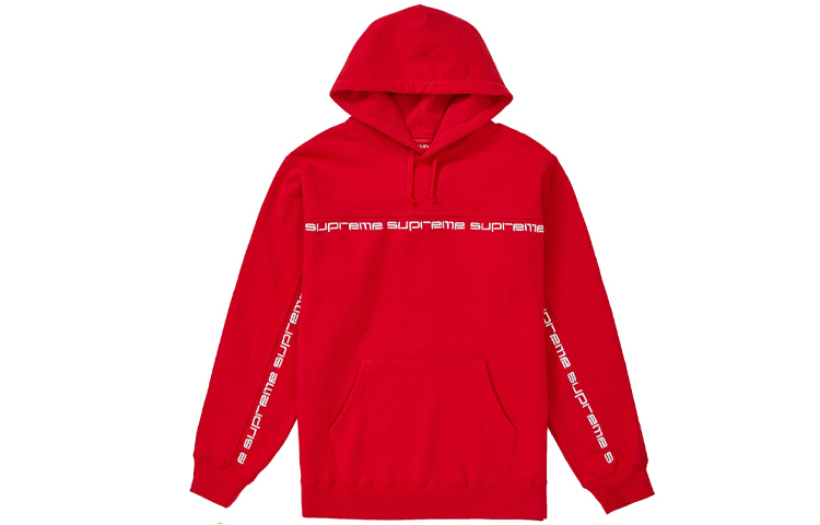 【代購】Supreme Text Stripe Hooded Sweatshirt