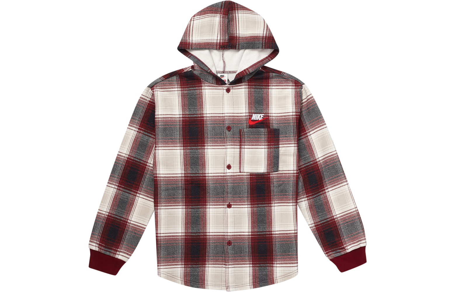 【代購】Supreme Nike Plaid Hooded Sweatshirt
