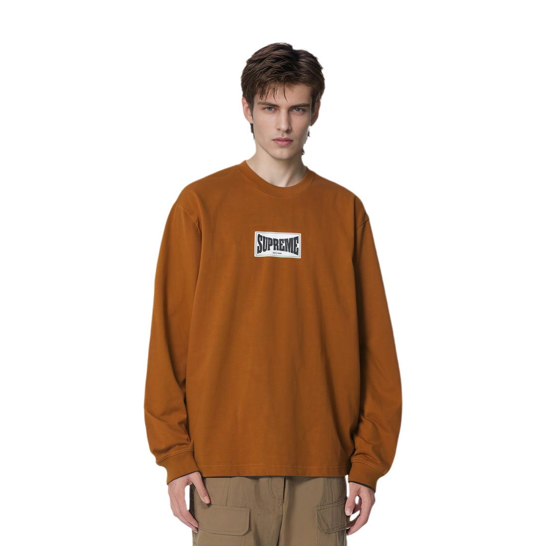 【代購】Supreme Woven Label L/S Top