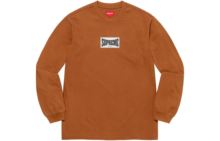 【代購】Supreme Woven Label L/S Top