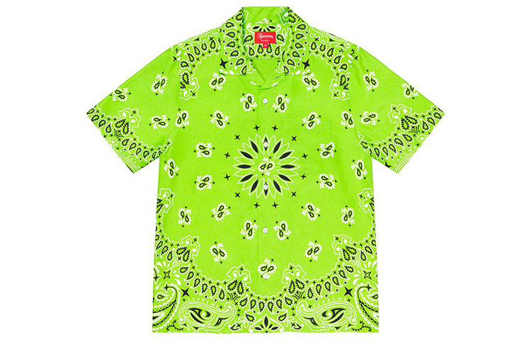 【代購】Supreme Bandana Silk S/S Shirt