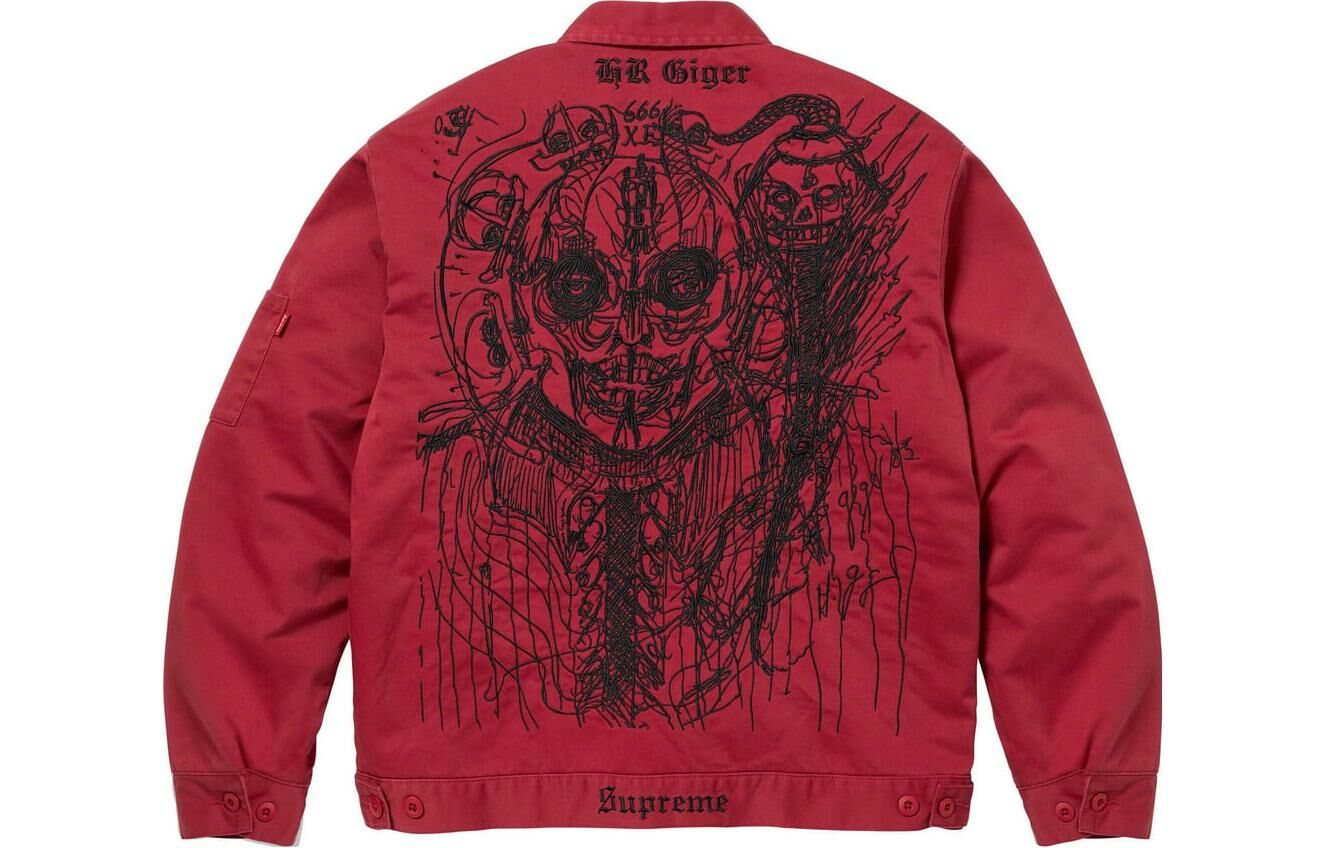 【代購】Supreme H.R. Giger Embroidered Work Jacket