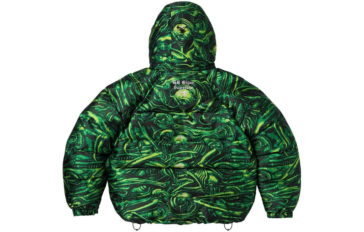 【代購】Supreme H.R. Giger Jacquard Down Puffer Jacket
