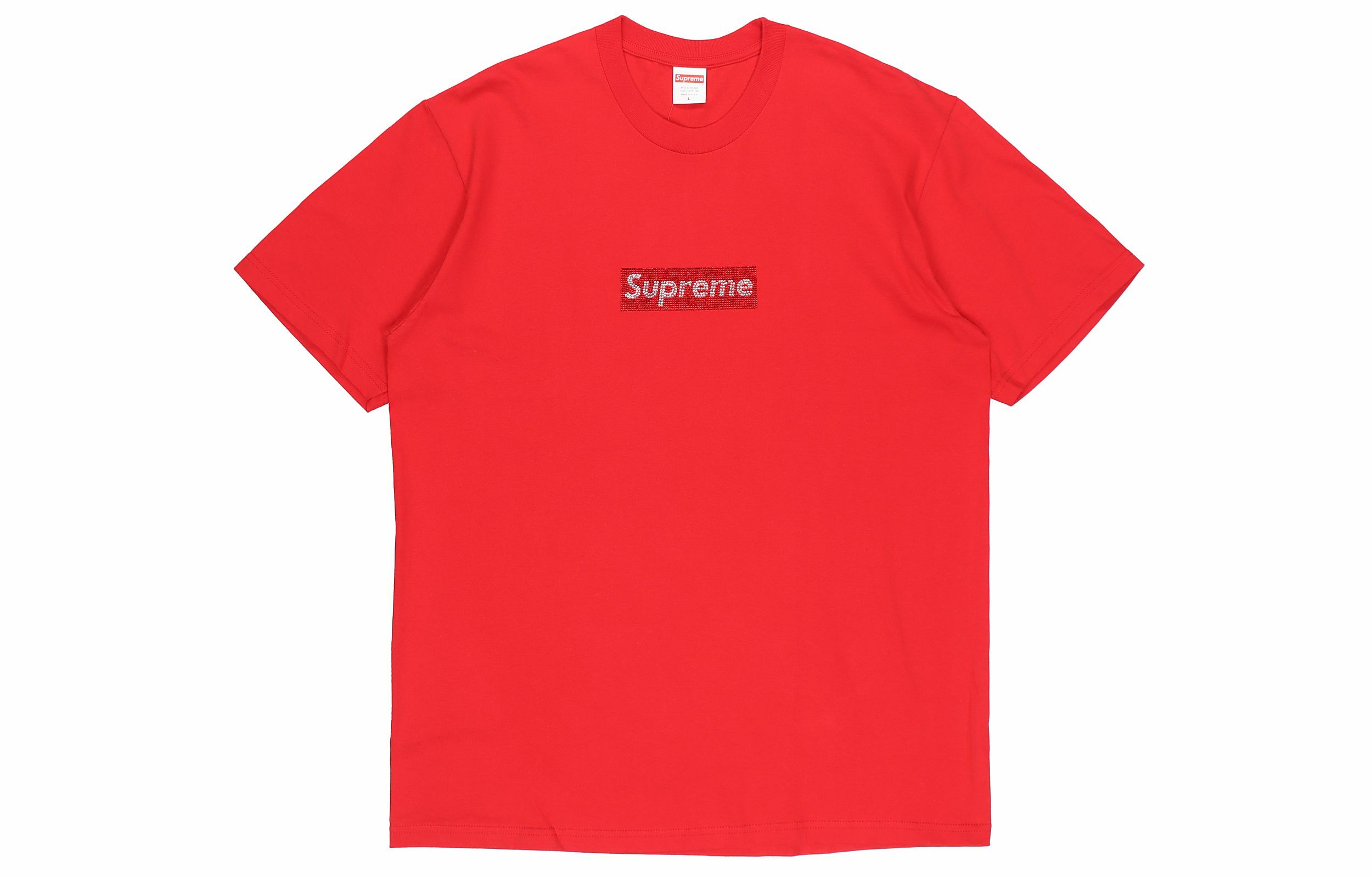 【代購】Supreme Swarovski Box Logo Tee