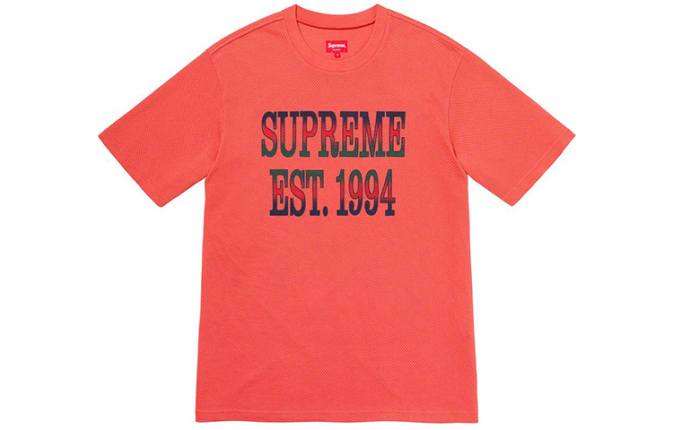 【代購】Supreme Cotton Mesh Gradient Logo S/S Top