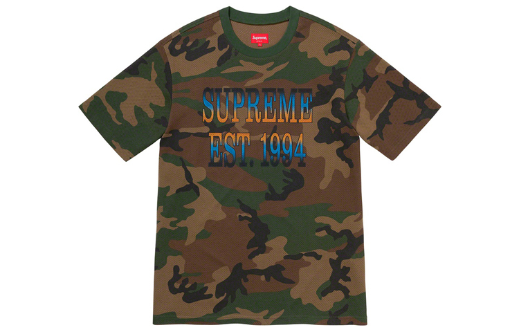 【代購】Supreme Cotton Mesh Gradient Logo S/S Top