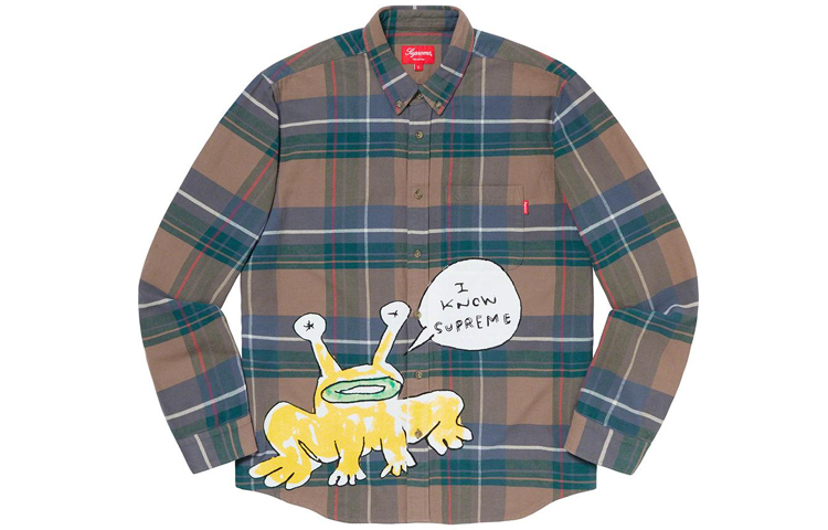【代購】Supreme Daniel Johnston Plaid Shirt