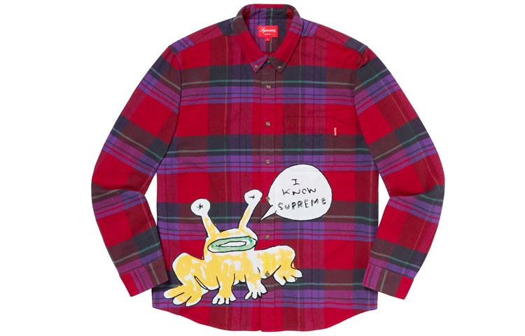 【代購】Supreme Daniel Johnston Plaid Shirt