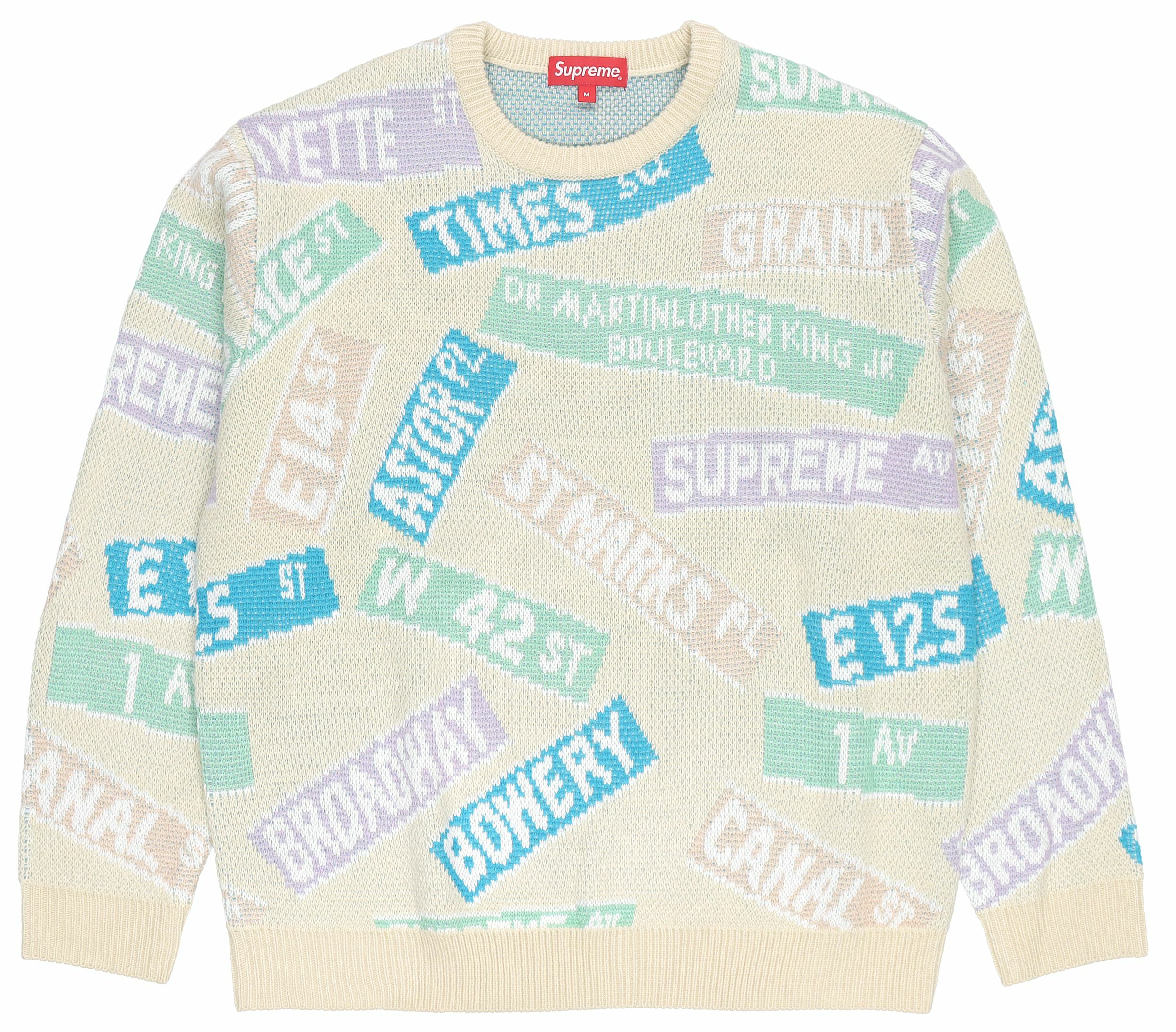 【代購】Supreme Street Signs Sweater