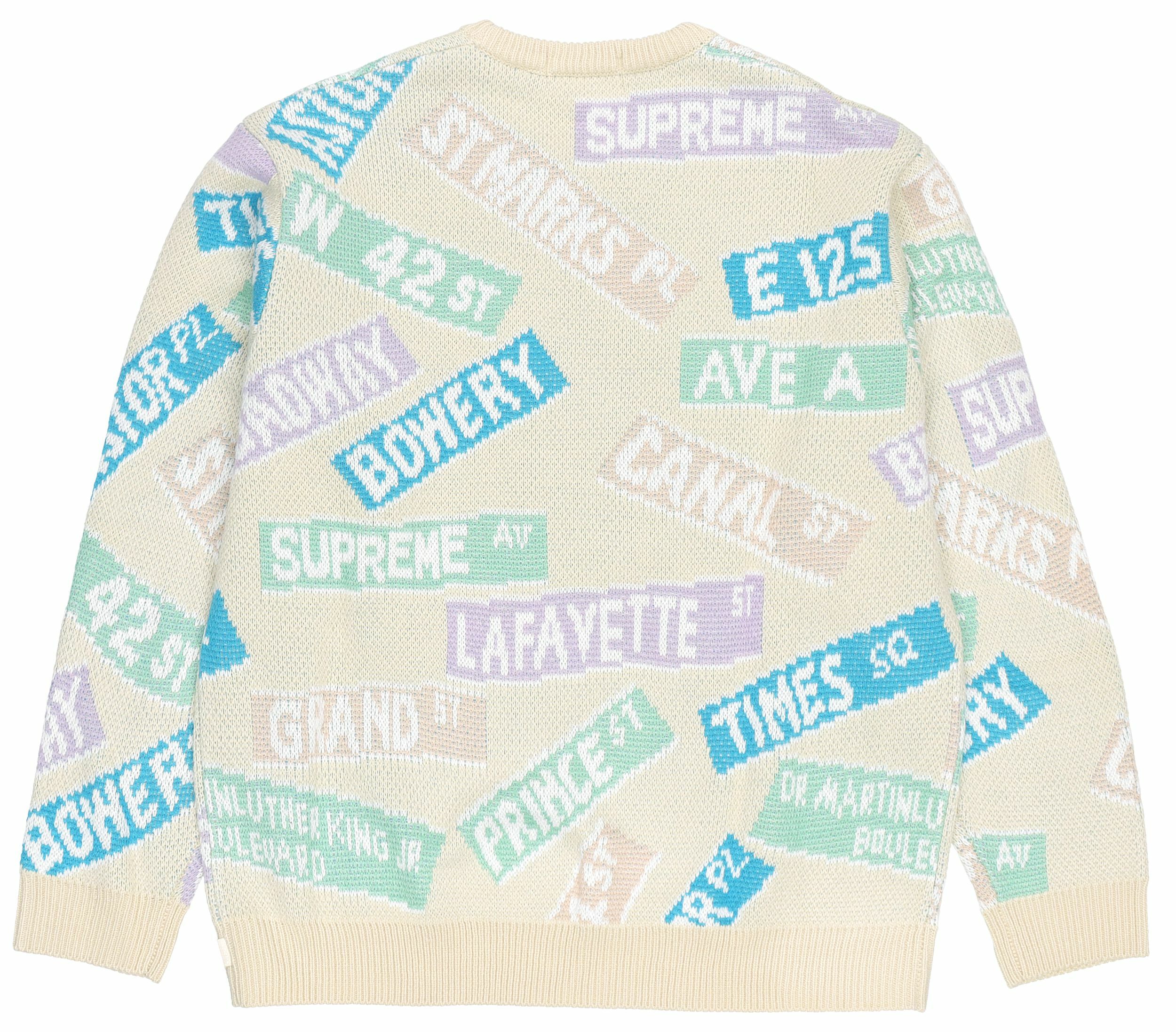 【代購】Supreme Street Signs Sweater