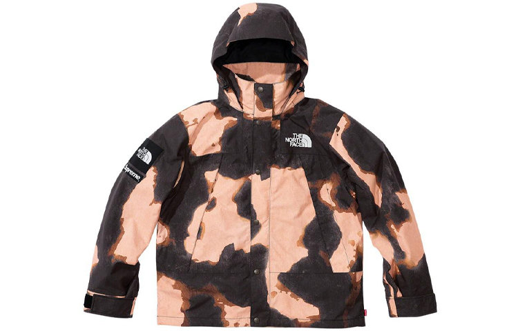 【代購】Supreme The North Face Bleached Denim Print Mountain Jacket