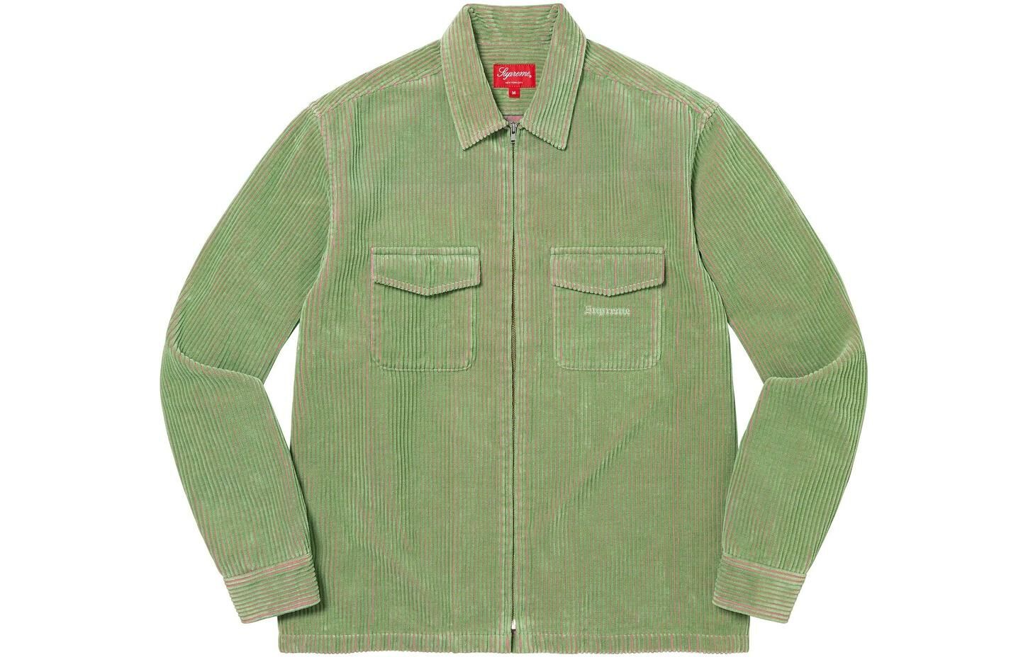 【代購】Supreme 2-Tone Corduroy Zip Up Shirt