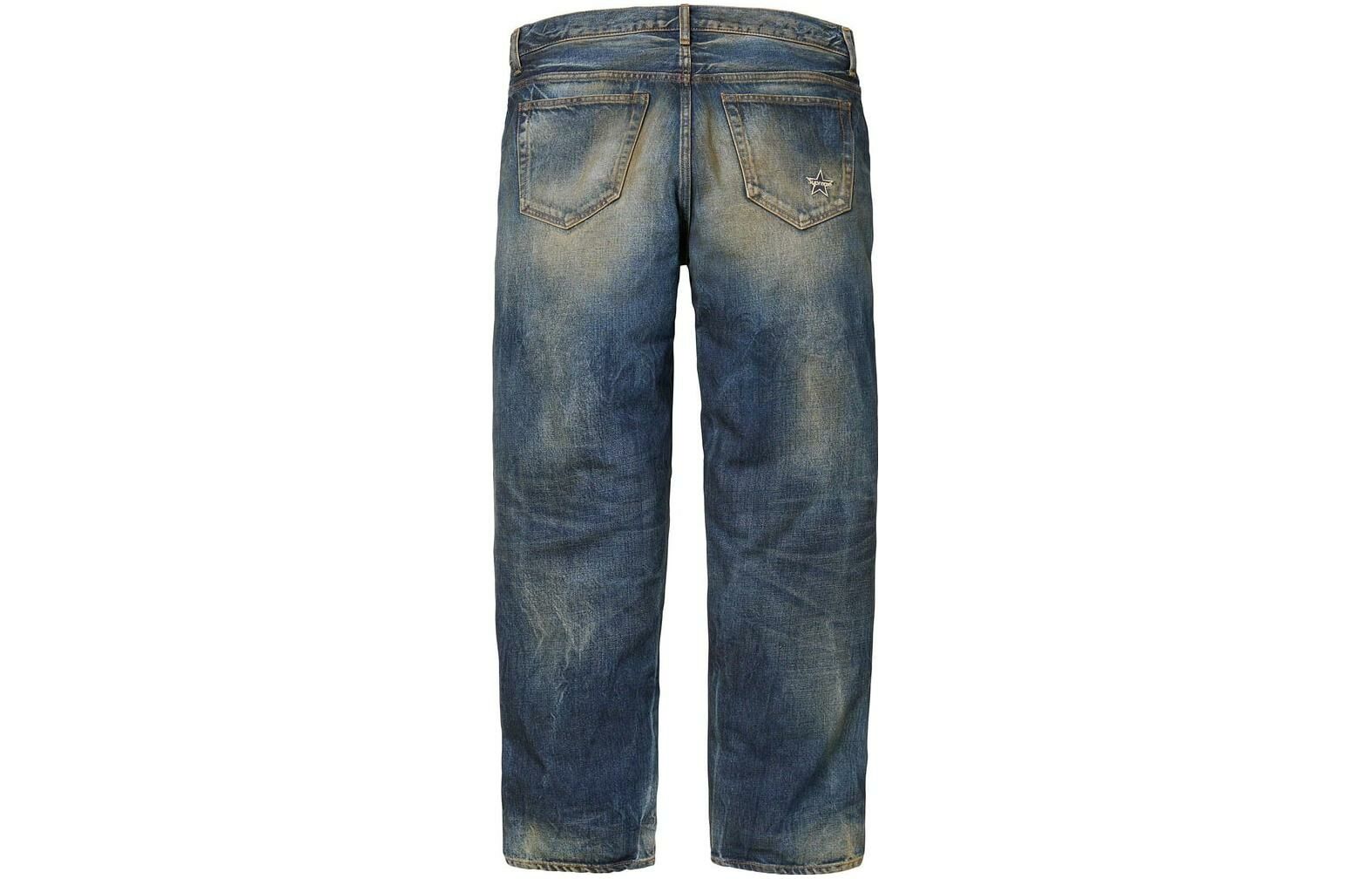 【代購】Supreme Distressed Loose Fit Selvedge Jean