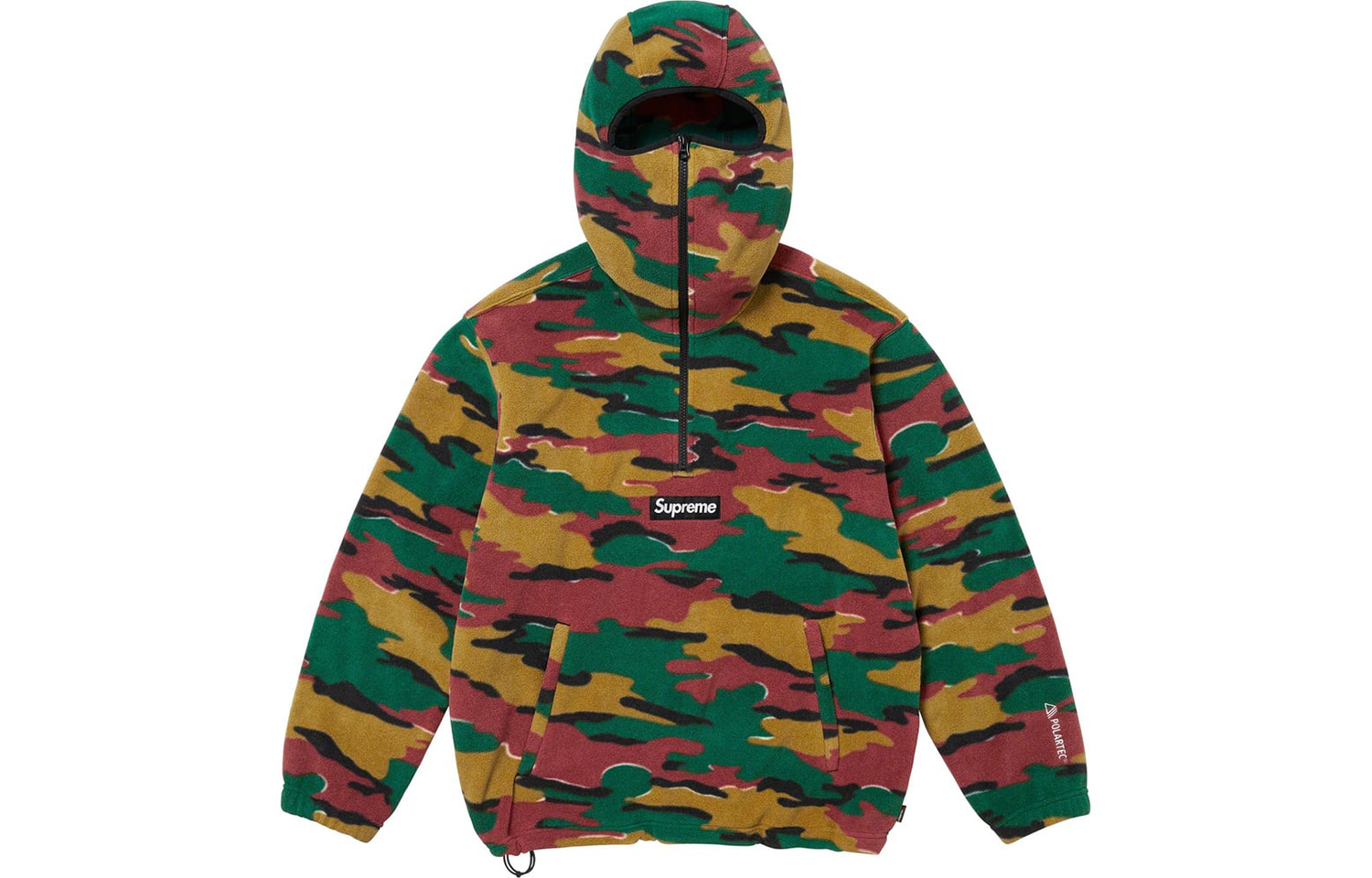 【代購】Supreme Polartec Facemask Half Zip Hooded Sweatshirt