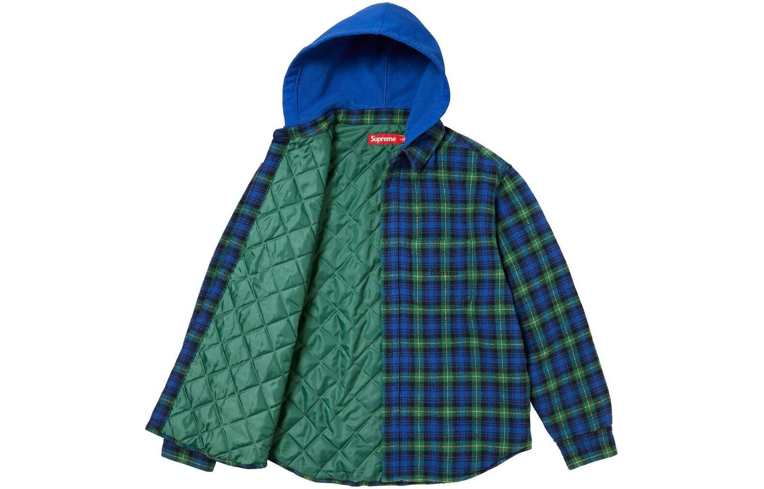 【代購】Supreme Tartan Flannel Hooded Shirt