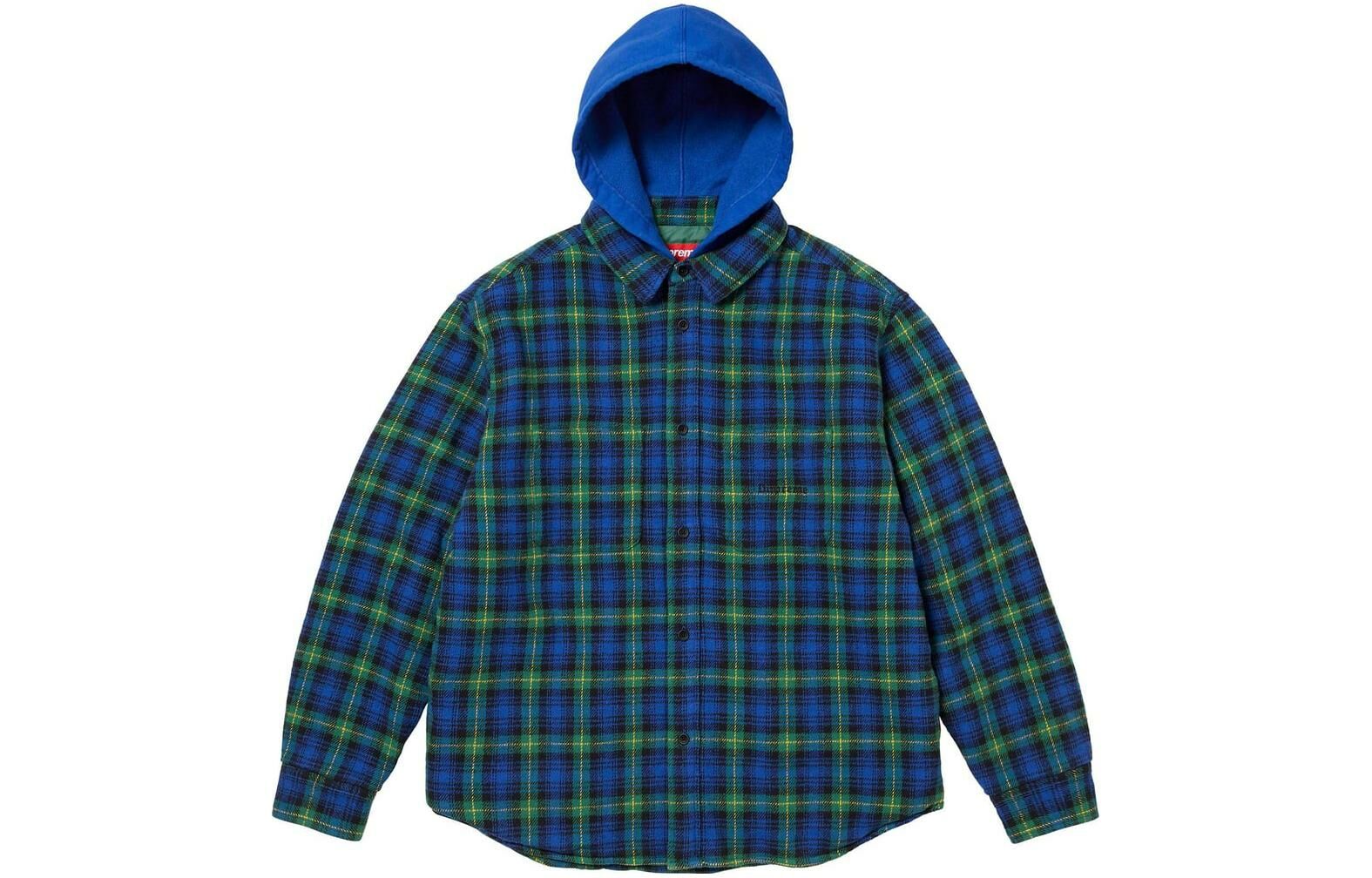 【代購】Supreme Tartan Flannel Hooded Shirt