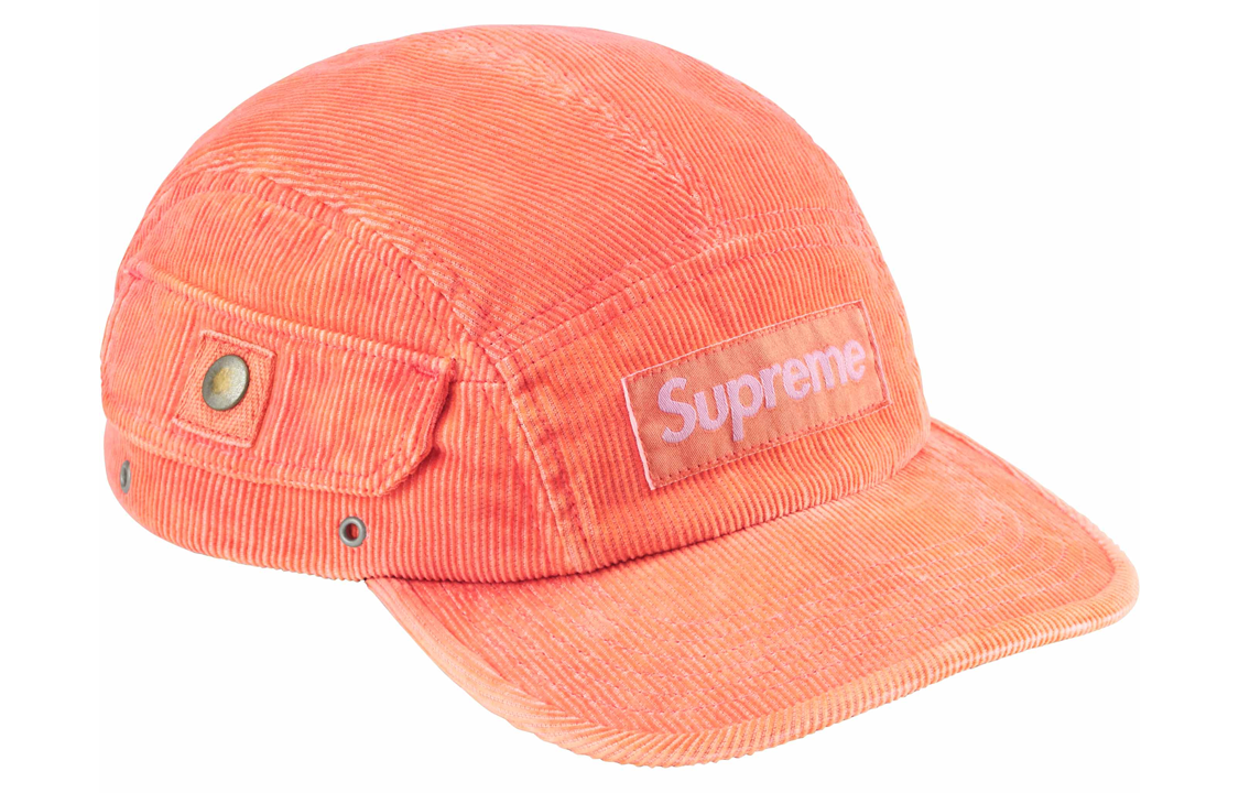 【代購】Supreme Cotton Corduroy Baseball Caps Unisex Orange