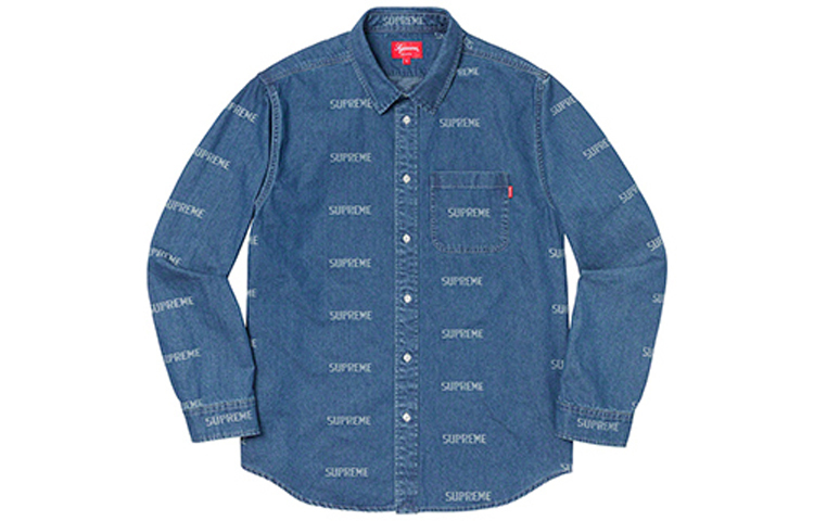 【代購】Supreme Jacquard Denim Shirt