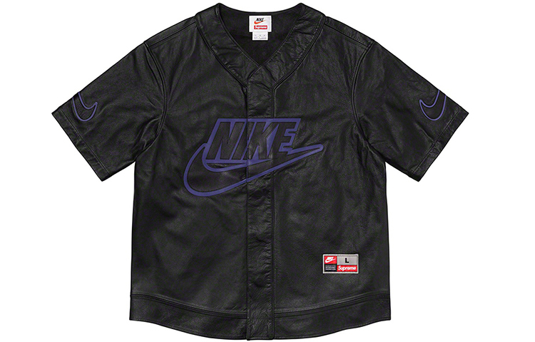 【代購】Supreme Nike Leather Baseball Jersey