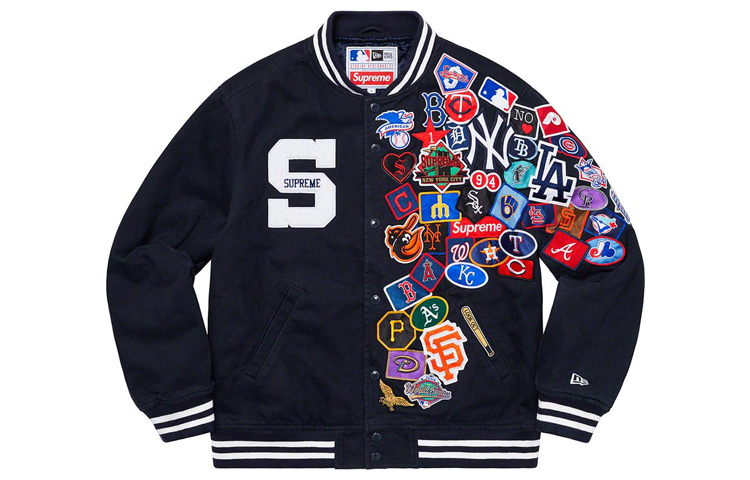 【代購】Supreme New Era Mlb Varsity Jacket