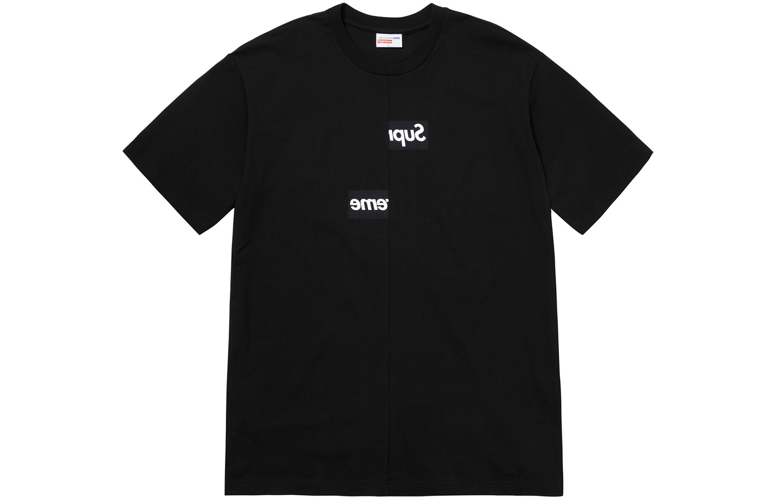 【代購】Supreme Comme Des Garcons Shirt Split Box Logo Tee