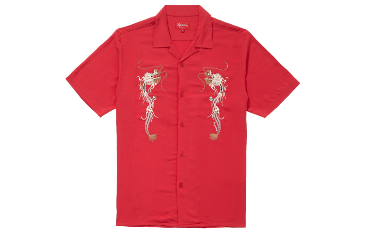【代購】Supreme Dragon Rayon T-Shirt