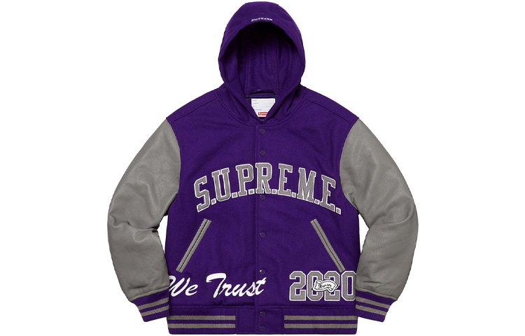 【代購】Supreme King Hooded Varsity Jacket
