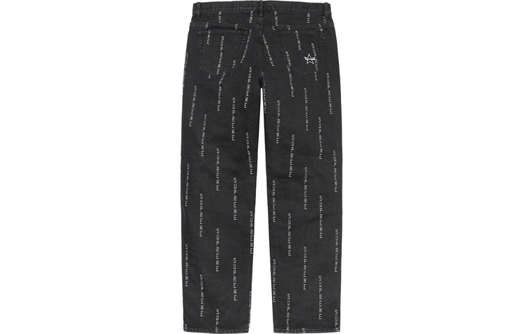 【代購】Supreme Logo Stripe Jacquard Regular Jean