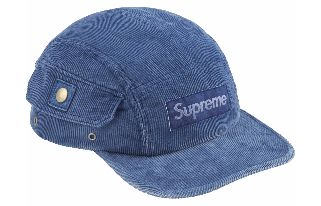 【代購】Supreme Cotton Corduroy Baseball Caps Unisex Blue