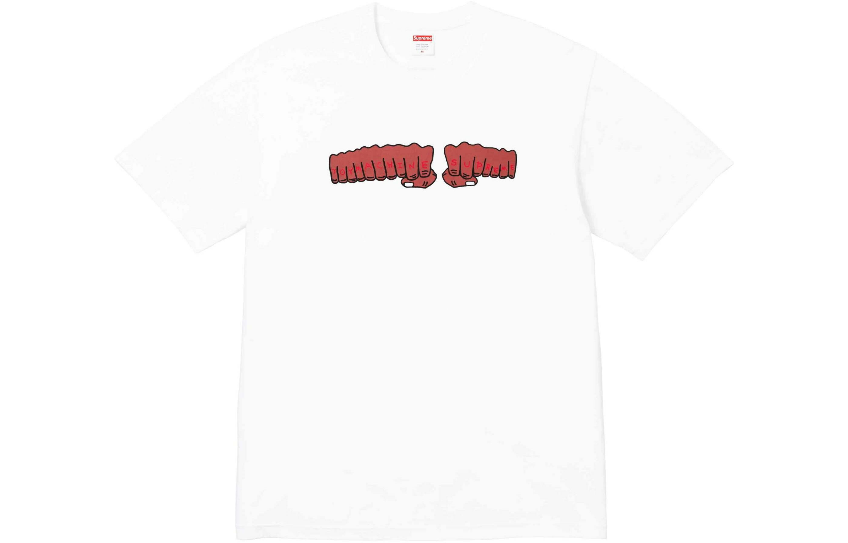 【代購】Supreme Toy Machine Fist Tee Burnt Red