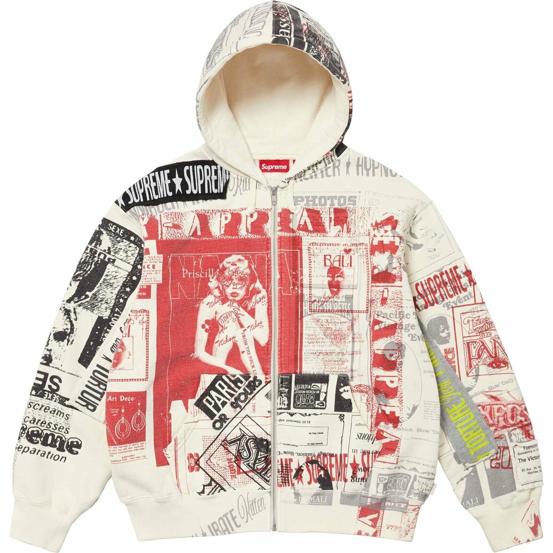 【代購】Supreme Collage Zip Up Hooded Sweatshirt